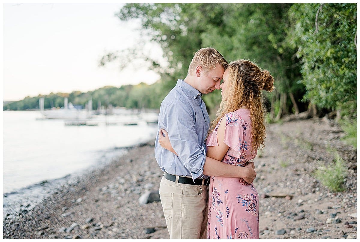 Private cabin Engagement Session Stillwater MN