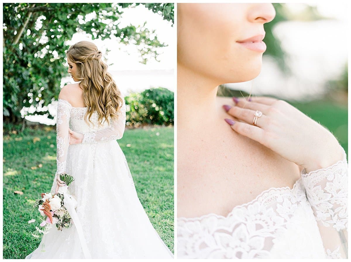 Summery White Orchid at Oasis Wedding Along the Caloosahatchee