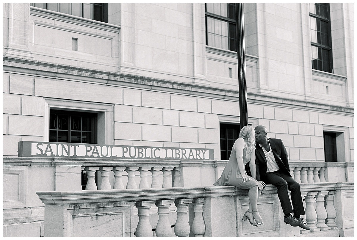 downtown st. paul engagement session Rachel Elle Photography